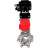 Кран шаровой BV3232P(3pc)-FP-SW-ISO-H Ду50 Ру63 полнопроходной, корпус - нержавеющая сталь SS316, под приварку, с пневмоприводом PA-DA-083, электропневматическим поворотным позиционером YT-1000RSN с обратной связью