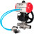 Кран шаровой BV3131P(3pc)-FP-W-ISO-H LONG Ду150 Ру16 полнопроходной, корпус - нержавеющая сталь 304, уплотнение - PTFE, под приварку, с пневмоприводом PA-DA-140, пневмораспределителем 4V320-10 AC220V и редуктором MON4-1200-T54-ISO