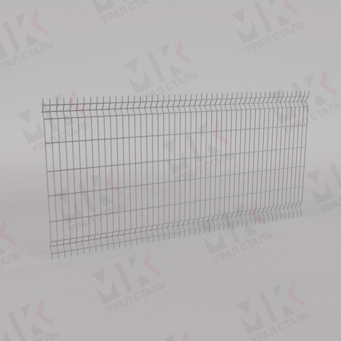 3Д забор белый (RAL 9003) 2500х2500х1.5 Light