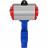 Затвор дисковый поворотный WBV1616N-2W-Fb-H Ду125 Ру16 LUG корпус - чугун QT450, диск - чугун QT450, уплотнение - NBR, с пневмоприводом PA-SA-140 и пневмораспределителем 4M310-08 DC24V
