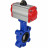 Затвор дисковый поворотный WBV1616N-2W-Fb-H Ду125 Ру16 LUG корпус - чугун QT450, диск - чугун QT450, уплотнение - NBR, с пневмоприводом PA-SA-140 и пневмораспределителем 4M310-08 DC24V