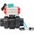 Кран шаровой BV4242E-FP-GRM-ISO Дн40 Ру10 полнопроходной, корпус - НПВХ, шар - НПВХ, уплотнение - EPDM, с пневмоприводом PA-SA-065, пневмораспределителем 4V320-08 AC220V и магнитным переключателем ALS200D