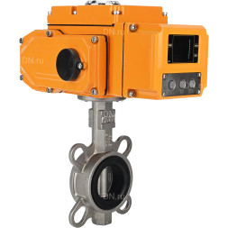 Затвор дисковый поворотный WBV3232E-2W-Fb-H Ду250 Ру16, корпус - нержавеющая сталь 316L, диск - нержавеющая сталь 316L, уплотнение - EPDM, с электроприводом QT-N-040EM-A1-220VAC-У1 (4-20мА) HARK