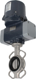 Затвор дисковый поворотный WBV3131E-2W-Fb-H Ду150 Ру16 межфланцевый, корпус - нержавеющая сталь 304, диск - нержавеющая сталь 304, уплотнение - EPDM, с электроприводом четвертьоборотным QTSA-N-020EM-O0-220VAC с пружинным возвратом