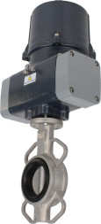 Затвор дисковый поворотный WBV3131E-2W-Fb-H Ду150 Ру16 межфланцевый, корпус - нержавеющая сталь 304, диск - нержавеющая сталь 304, уплотнение - EPDM, с электроприводом четвертьоборотным QTSA-N-020EM-O0-220VAC с пружинным возвратом