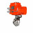 Затвор дисковый поворотный WBV3131S-2W-C-H Ду80 Ру10 кламповый, корпус - пищевая нержавеющая сталь 304, уплотнение - Silicon, с электроприводом QT-N-003EM-O1-24VDC-У1 HARK
