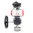 Кран шаровой BV3232P(2pc)-FP-T-ISO-H 3/4“ Ду20 Ру63 полнопроходной двухходовой, нержавеющая сталь SS316, внутренняя резьба, уплотнение - PTFE, с пневмоприводом двойного действия PA-DA-065, БКВ APL-410N EX и ручным дублером MON1-250-T26-ISO