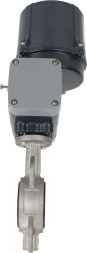Затвор дисковый поворотный WBV3131V-2W-Fb-H Ду65 Ру16 межфланцевый, корпус - нержавеющая сталь 304, диск - нержавеющая сталь 304, уплотнение - VITON, с электроприводом четвертьоборотным QTSA-N-005EM-O0-220VAC с пружинным возвратом