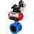 Затвор дисковый поворотный WBV1313E-2W-F-H Ду200 Ру16 фланцевый, корпус - чугун GGG40, диск - чугун GGG40, EPDM, с пневмоприводом PA-DA-140, пневмораспределителем 4M310-08 AC220V, БКВ APL-210N и БПВ AFC2000