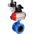 Затвор дисковый поворотный WBV1313E-2W-F-H Ду200 Ру16 фланцевый, корпус - чугун GGG40, диск - чугун GGG40, EPDM, с пневмоприводом PA-DA-140, пневмораспределителем 4M310-08 AC220V, БКВ APL-210N и БПВ AFC2000