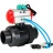 Кран шаровой BV4242E-FP-GRM-ISO Дн100 Ру10 полнопроходной, корпус - НПВХ, шар - НПВХ, уплотнение - EPDM, с пневмоприводом PA-SA-083, пневмораспределителем 4V320-08 AC220V и магнитным переключателем ALS200D