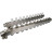 Коллекторная группа GC4-31-11 1″ Ду25 Ру10 отводов — 11, в сборе с терморегулирующими клапанами и запорно-балансировочными клапанами, дренажным краном и воздухоотводчиком, с заглушками, без переходников, корпус - нержавеющая сталь AISI 304