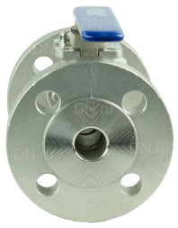 Кран шаровой BV3232P(2pc)-FP-F-ISO-H Ду20 Ру40, корпус - нержавеющая сталь 316, уплотнение - PTFE, полнопроходной фланцевый с ISO-фланцем и рукояткой, 9х9, F03/F04