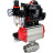 Кран шаровой BV3232P(2pc)-FP-T-ISO-H 3/8″ Ду10 Ру63 полнопроходной двухходовой, нержавеющая сталь SS316, внутренняя резьба, уплотнение - PTFE, с пн.приводом PA-SA-052 пн.распределителем 4M310-08 DC24V БПВ AFC2000 БКВ APL-510N-EX