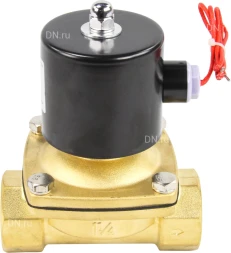 Клапан электромагнитный VS100-NT-NC-220VAC 1 1/4″ Ду32 Ру10, соленоидный двухходовой, корпус - латунь, уплотнение - NBR, резьбовой, нормально-закрытый, прямого действия, катушка - 220В