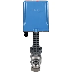 Клапан регулирующий VRg1-31M-PED-T 1 1/2″ Ду40 Ру25 двухходовой, односедельный, резьбовой, корпус - нержавеющая сталь AISI304, уплотнение - металл с электроприводом XCK220-1500 AC220V