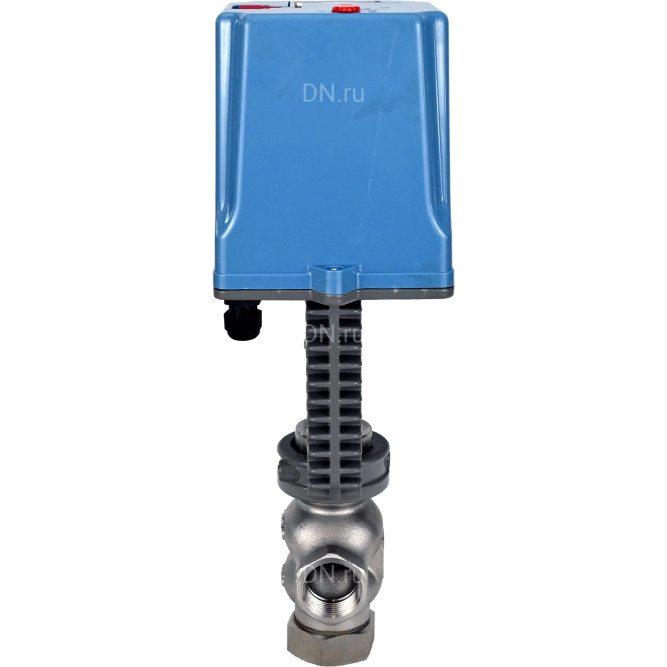 Клапан регулирующий VRg1-31M-PED-T 1 1/2″ Ду40 Ру25 двухходовой, односедельный, резьбовой, корпус - нержавеющая сталь AISI304, уплотнение - металл с электроприводом XCK220-1500 AC220V