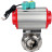 Затвор дисковый поворотный кламповый WBV3131E-2W-C-H Ду32 Ру10 корпус - пищевая нержавеющая сталь 304, уплотнение - EPDM, с пневмоприводом PA-DA-052, пневмораспределителем 4M310-08 DC24V и магнитным переключателем ALS200D