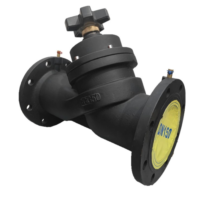 Клапан балансировочный VB1431V-F Ду150 Ру16 чугунный, фланцевый, с ниппелями