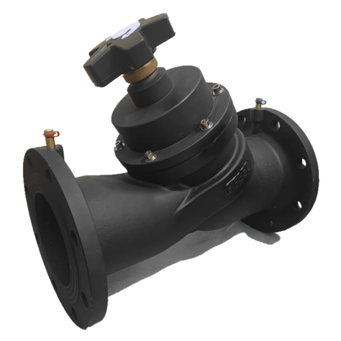 Клапан балансировочный VB1431V-F Ду200 Ру16 чугунный, фланцевый, с ниппелями