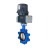 Затвор дисковый поворотный WBV1616E-2W-Fb-H Ду65 Ру16 LUG межфланцевый, корпус - чугун QT450, диск - чугун QT450, уплотнение - EPDM, с электроприводом четвертьоборотным QTSA-N-005EM-O0-220VAC с пружинным возвратом