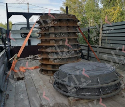 Люк чугун канализационный С250 тяжелый ГОСТ 3634-2019 с замком
