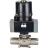 Кран шаровой BV3232P(3pc)-FP-W-ISO-H LONG Ду65 Ру25 полнопроходной, под приварку, корпус - нержавеющая сталь SS316, уплотнение - PTFE, с электроприводом четвертьоборотным QTSA-N-007EM-O0-220VAC с пружинным возвратом