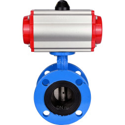 Затвор дисковый поворотный WBV1313E-2W-F-H Ду125 Ру16 фланцевый, корпус - чугун GGG40, диск - чугун GGG40, уплотнение - EPDM, с пневмоприводом PA-DA-130 и пневмораспределителем 4M310-08 DC24V