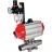 Кран шаровой BV3131P(3pc)-FP-W-ISO-H LONG Ду50 Ру40 полнопроходной, корпус - нержавеющая сталь 304, уплотнение - PTFE, под приварку, с пневмоприводом PA-DA-083, пневмораспределителем 4M310-08 AC220V и БПВ AFC2000