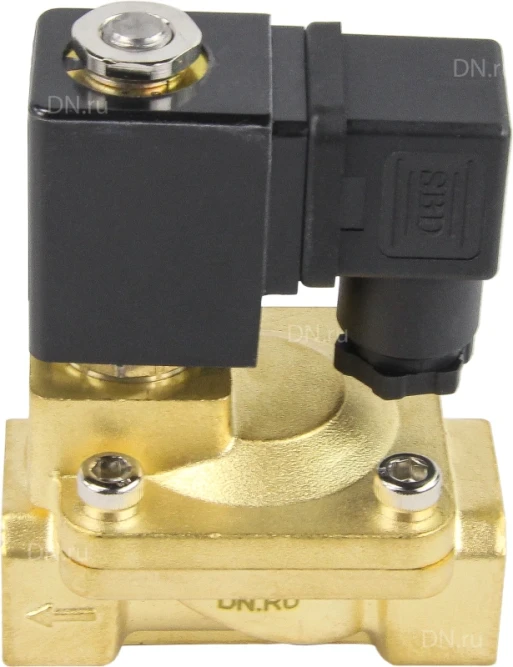 Клапан электромагнитный VS400-NT-NC-24VAC 3/4″ Ду20 Ру16 пилотного действия двухходовой, корпус - латунь, присоединение - внутренняя резьба, уплотнение - NBR, нормально-закрытый, катушка - 24В AC