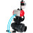 Кран шаровой BV4242E-FP-GRM-ISO Дн100 Ру10 полнопроходной, корпус - НПВХ, шар - НПВХ, уплотнение - EPDM, с пневмоприводом PA-DA-065, пневмораспределителем 4V320-10 AC220V, ручным дублером MON1-250-T26-ISO и БПВ AFC2000