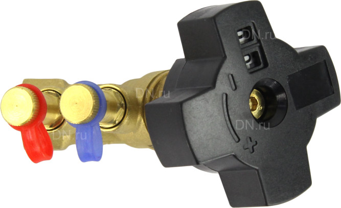 Клапан балансировочный VB0000P-T 1/2ʺ Ду15 Ру16, корпус - латунь, резьбовой, с ниппелями
