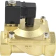 Клапан электромагнитный VS400-NT-NC-24VAC 1 1/2″ Ду40 Ру16 пилотного действия двухходовой, корпус - латунь, присоединение - внутренняя резьба, уплотнение - NBR, нормально-закрытый, катушка - 24В AC