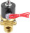 Клапан электромагнитный VS100-VT-NC-220VAC 3/4″ Ду20 Ру10, соленоидный двухходовой, корпус - латунь, уплотнение - Viton, резьбовой, нормально-закрытый, прямого действия, катушка - 220В