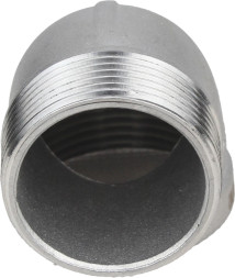 Отвод (уголок) ВР-НР-304 1 1/4″ Ду32 Ру16 угол 90°, корпус - нержавеющая сталь 304, присоединение - внутренняя / наружная резьба