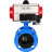 Затвор дисковый поворотный WBV1313E-2W-F-H Ду80 Ру16 фланцевый, корпус - чугун GGG40, диск - чугун GGG40, уплотнение - EPDM, с пневмоприводом PA-DA-105 и пневмораспределителем 4M310-08 DC24V