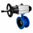 Затвор дисковый поворотный WBV1331E-2W-F-H Ду50 Ру16 фланцевый, корпус - чугун GGG40, диск - нержавеющая сталь 304, уплотнение - EPDM, с пневмоприводом PA-DA-105-1