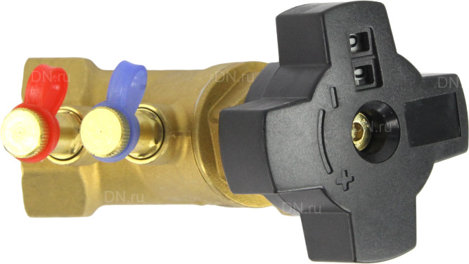 Клапан балансировочный VB0000P-T 1 1/4ʺ Ду32 Ру16, корпус - латунь, резьбовой, с ниппелями