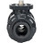 Кран шаровой BV4242E-FP-GRM-ISO Дн32 Ру10 полнопроходной, клеевой с разборным муфтовым соединением, корпус - UPVC (НПВХ), шар - UPVC (НПВХ), уплотнение - EPDM, с ISO-фланцем и голым штоком квадратным