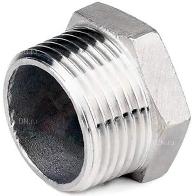 Заглушка З-304-НР 3/8″ Ду10 Ру20, корпус - нержавеющая сталь AISI 304, присоединение - наружная резьба, тип резьбы - BSPT