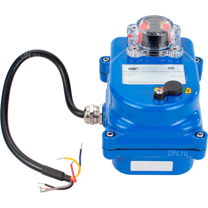 Электропривод четвертьоборотный QT-N-003EM-O1-12VDC-У1 blue 12В