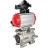 Кран шаровой BV3232P(3pc)-FP-SW-ISO-H Ду65 Ру63 полнопроходной, корпус - нержавеющая сталь SS316, под приварку, с пневмоприводом PA-SA-130, пневмораспределителем 4M310-08 AC220V, БКВ APL-210N