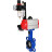 Затвор дисковый поворотный WBV1432N-2W-Fb-H Ду300 Ру16, корпус - чугун GGG50, диск - нержавеющая сталь 316L, уплотнение - NBR, с пневмоприводом PA-SA-210 с возвратными пружинами, пневмораспределителем 4M310-08 DC24V, БПВ AFC2000