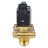 Клапан электромагнитный VS300-VT-NC-220VAC 3/8″ Ду10 Ру10, соленоидный двухходовой, корпус - латунь, уплотнение - Viton, резьбовой, нормально-закрытый, прямого действия, катушка - 220В