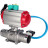 Кран шаровой BV3131P(3pc)-FP-W-ISO-H LONG Ду32 Ру40 полнопроходной, корпус - нержавеющая сталь 304, уплотнение - PTFE, под приварку, с пневмоприводом PA-DA-052, пневмораспределителем 4V320-08 AC220V и магнитным переключателем ALS200D