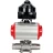 Кран шаровой BV3232P(3pc)-FP-W-ISO-H LONG Ду32 Ру40 полнопроходной, корпус - нержавеющая сталь 316, уплотнение - PTFE, под приварку, с пневмоприводом PA-SA-083, пневмораспределителем 4M310-08 AC220V и БКВ APL-510N EX