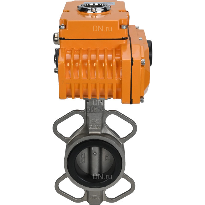 Затвор дисковый поворотный WBV3232E-2W-Fb-H Ду250 Ру16, корпус - нержавеющая сталь 316L, диск - нержавеющая сталь 316L, уплотнение - EPDM, с электроприводом QT-N-040EM-B1-220VAC-У1 (0-10В) HARK