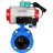 Затвор дисковый поворотный WBV1313E-2W-F-H Ду50 Ру16 фланцевый, корпус - чугун GGG40, диск - чугун GGG40, уплотнение - EPDM, с пневмоприводом PA-DA-105, пневмораспределителем 4M310-08 AC220V и магнитным переключателем ALS200D