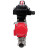 Кран шаровой BV3131P(3pc)-FP-W-ISO-H LONG Ду40 Ру40 полнопроходной, корпус - нержавеющая сталь 304, уплотнение - PTFE, под приварку, с пневмоприводом PA-DA-065 и БКВ APL-410N EX