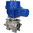 Кран шаровой BV3232P(3pc)-FP-SW-ISO-H Ду65 Ру63 полнопроходной, корпус - нержавеющая сталь SS316, под приварку, с электроприводом QT-N-010M-O2-220VAC-У1 с моментной муфтой и штурвалом